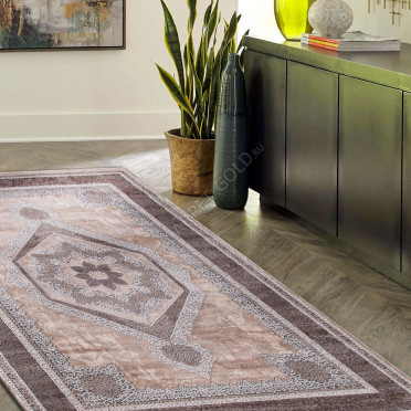 Ковер турецкий прямоугольный 04037C GREY / BROWN - коллекция ARMINA