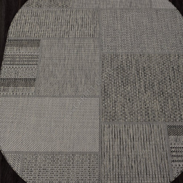 Ковер S139 - BLACK-GRAY - Овал - коллекция KAIR
