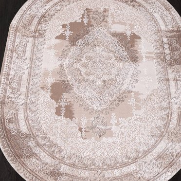 Ковер 03704A - BROWN / BROWN - Овал - коллекция ARMINA