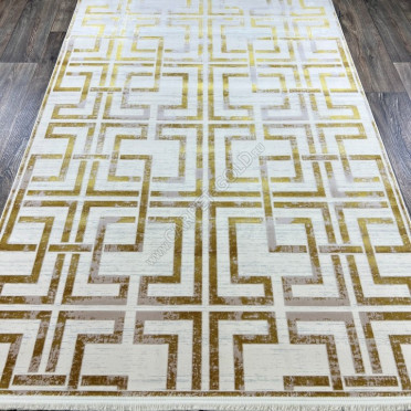 Иранский ковер Paris 1220 yellow cream из бамбукового шелка