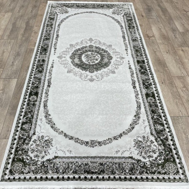 03671A CREAM/GREEN DECO