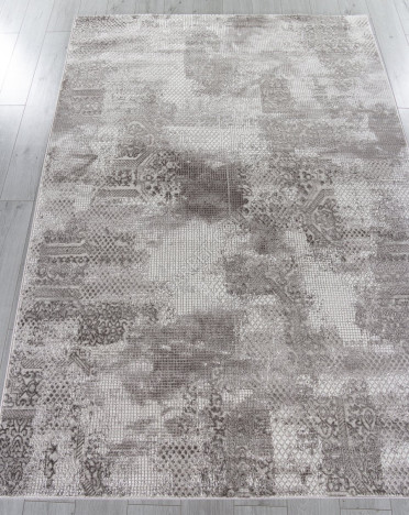Ковер турецкий P1157 LUCCI (Полиэстер, бежевый, серый)