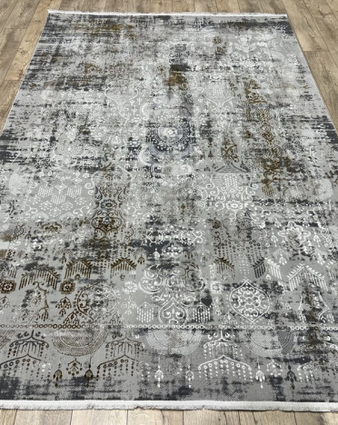 Турецкий ковер Elite Carpet IMPERATOR 03447A (Полиэстер, серый)