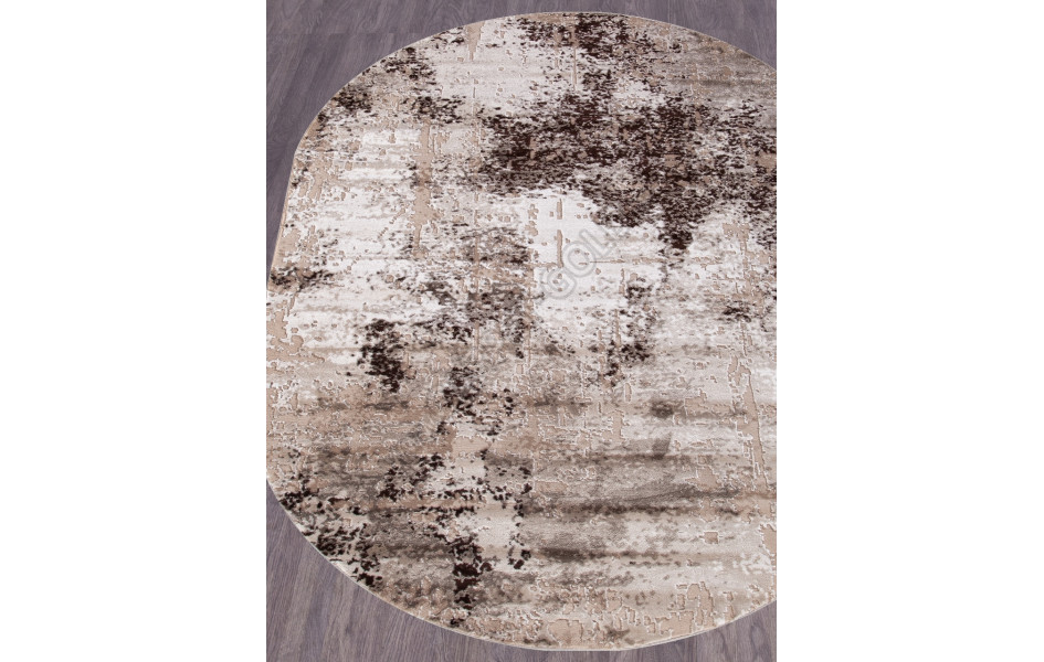 Ковер турецкий овальный 04047B DARK BROWN - коллекция ARMINA