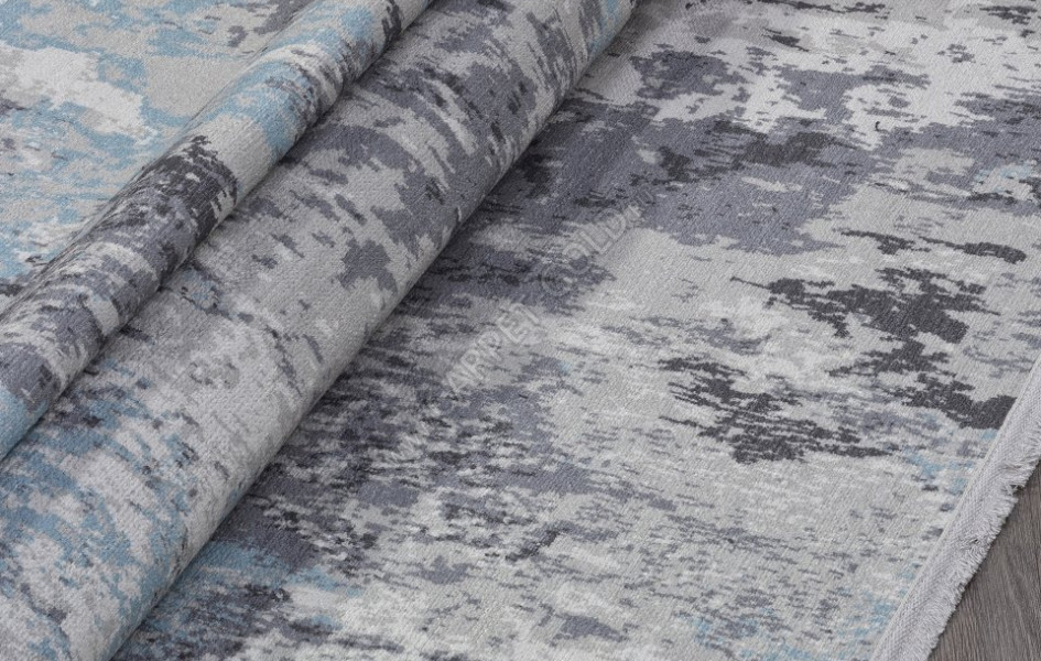 Ковер AB071A - GREY / BLUE - Прямоугольник - коллекция LOTUS