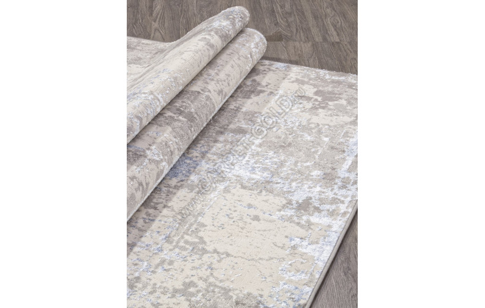 Ковер F169 - CREAM-BLUE - Прямоугольник - коллекция LIMAN