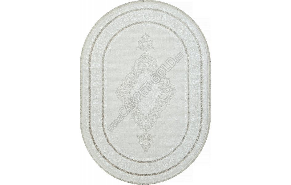 Ковер 26737Z - CREAM / CREAM - Овал - коллекция RUBI
