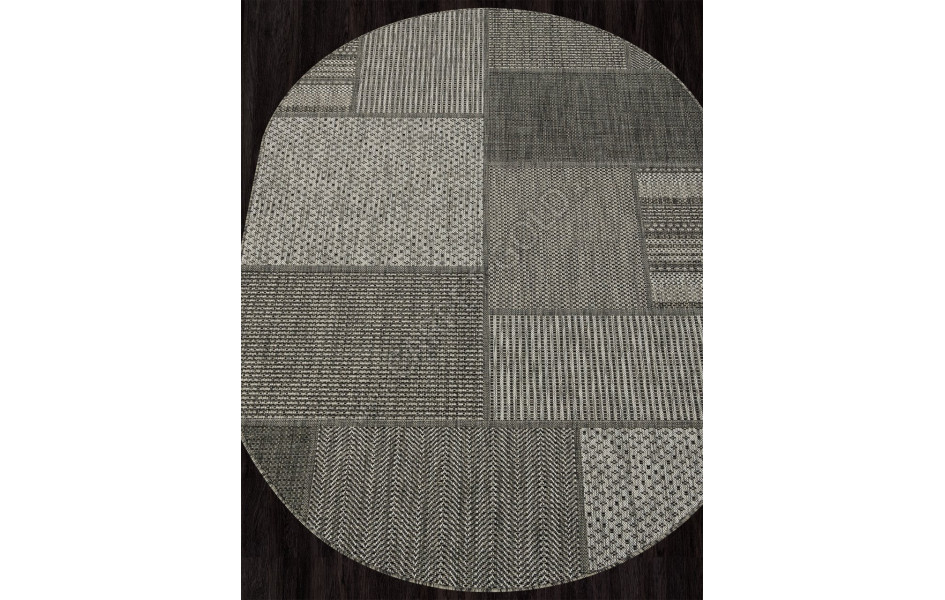 Ковер S139 - GRAY - Овал - коллекция KAIR
