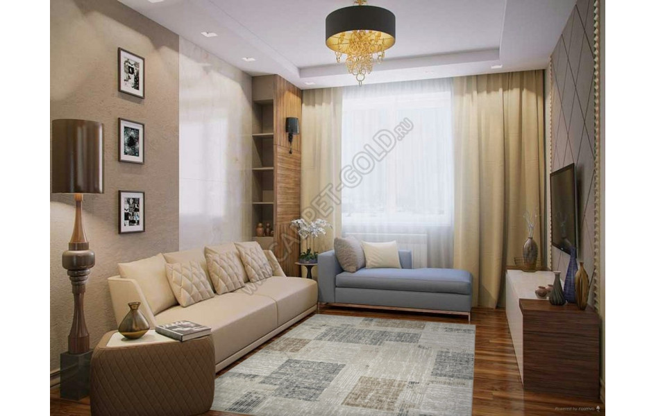 Ковер F387 - BEIGE - Прямоугольник - коллекция CUBA