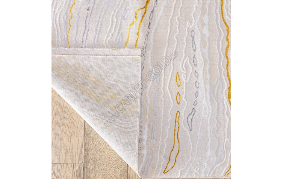 КОВРЫ ДИЗАЙН F592AS ЦВЕТ BEIGE / GOLD
