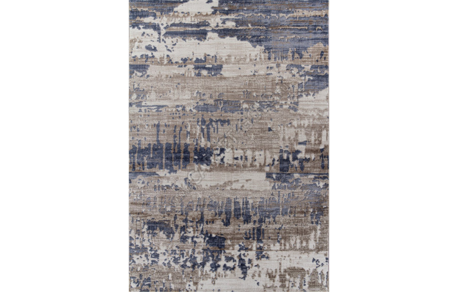 Ковер O1121 - 730 BEIGE / BLUE - Прямоугольник - коллекция SAMIRA