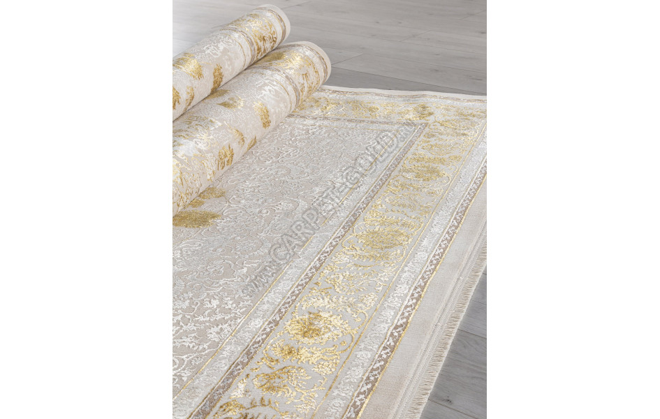 Ковер A123B - CREAM / GOLD FDY - Прямоугольник - коллекция ZARINA