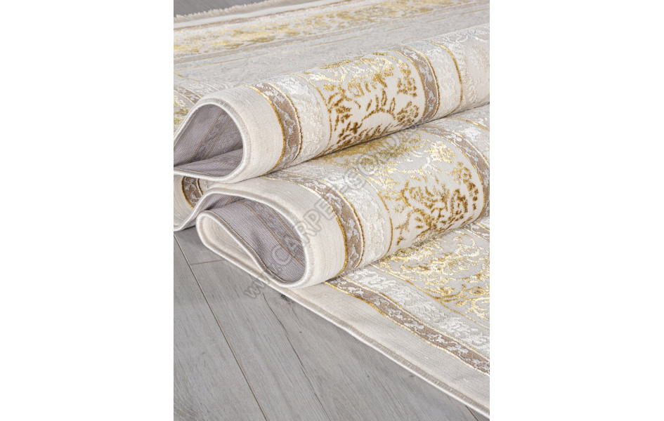 Ковер A123B - CREAM / GOLD FDY - Прямоугольник - коллекция ZARINA