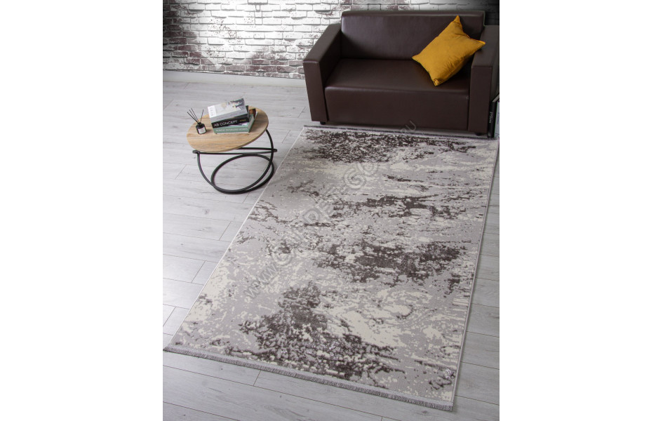 Ковер 3062G - GREY / GREY - Прямоугольник - коллекция LORA