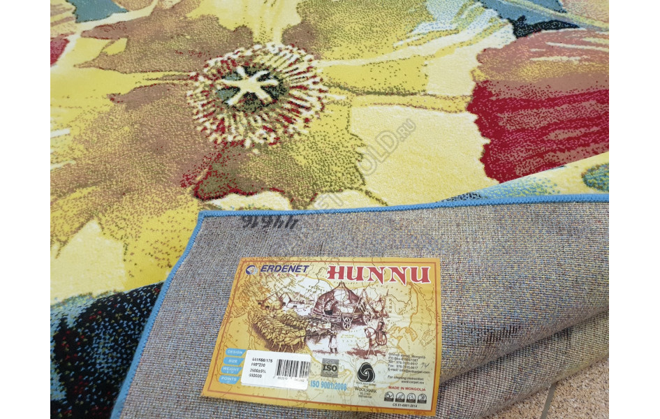Монгольский шерстяной ковер Hunnu 6A1556-175